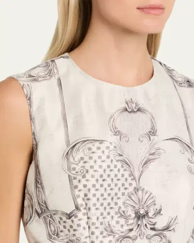 Max Mara Sleeveless Paisley-Print Midi Dress | Thumbnail 10 Max Mara Sleeveless Paisley-Print Midi Dress | Thumbnail 10