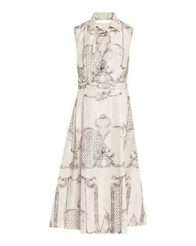 Max Mara Sleeveless Paisley-Print Midi Dress | Thumbnail 1 Max Mara Sleeveless Paisley-Print Midi Dress | Thumbnail 1
