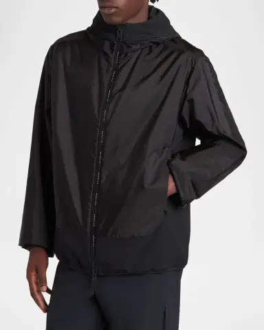 Moncler Men 's Galveston Nylon Hooded Jacket | Thumbnail 4 Moncler Men 's Galveston Nylon Hooded Jacket | Thumbnail 4