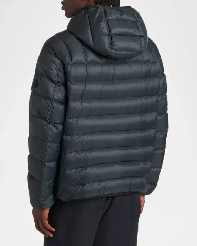 Moncler Men's Alrai Quilted Down Hooded Full-Zip Jacket | Thumbnail 3 Moncler Men's Alrai Quilted Down Hooded Full-Zip Jacket | Thumbnail 3