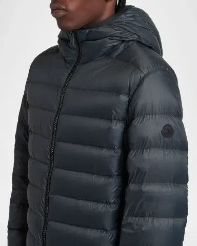 Moncler Men's Alrai Quilted Down Hooded Full-Zip Jacket | Thumbnail 5 Moncler Men's Alrai Quilted Down Hooded Full-Zip Jacket | Thumbnail 5
