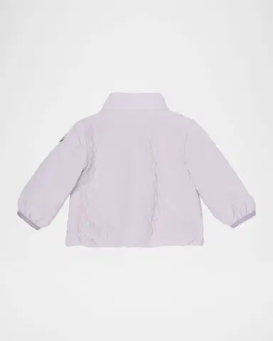 Moncler Kid 's Nadide Floral-Quilted Padded Jacket, Size 3M-3 | Thumbnail 2 Moncler Kid 's Nadide Floral-Quilted Padded Jacket, Size 3M-3 | Thumbnail 2