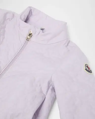 Moncler Kid 's Nadide Floral-Quilted Padded Jacket, Size 3M-3 | Thumbnail 3 Moncler Kid 's Nadide Floral-Quilted Padded Jacket, Size 3M-3 | Thumbnail 3