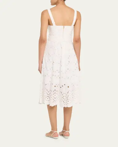 Cara Cara Calypso Embroidered A-Line Midi Dress | Thumbnail 14 Cara Cara Calypso Embroidered A-Line Midi Dress | Thumbnail 14