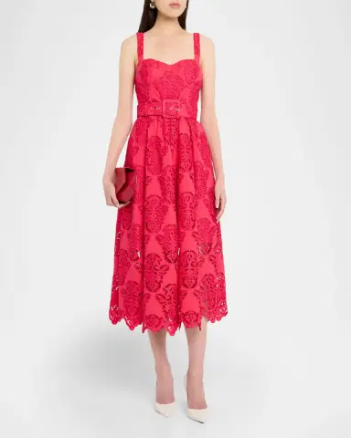 Cara Cara Calypso Embroidered A-Line Midi Dress | Thumbnail 10 Cara Cara Calypso Embroidered A-Line Midi Dress | Thumbnail 10