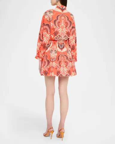 Cara Cara Beatrice Printed Mini Shirtdress | Thumbnail 3 Cara Cara Beatrice Printed Mini Shirtdress | Thumbnail 3