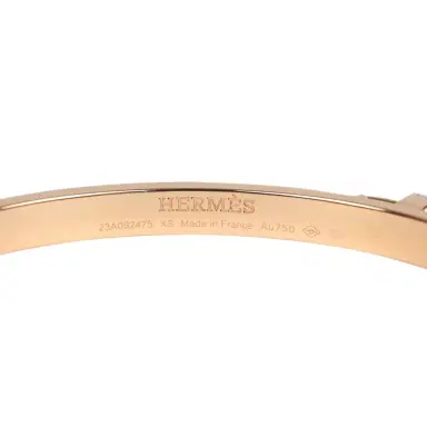 HERMÈS Hermes Kelly Cadenas Bangle XS Diamonds and 18K Rose Gold Hardware | Thumbnail 6 HERMÈS Hermes Kelly Cadenas Bangle XS Diamonds and 18K Rose Gold Hardware | Thumbnail 6