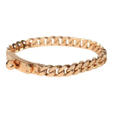 HERMÈS Hermes Kelly Gourmette Bracelet XS 18K Rose Gold Hardware | Thumbnail 2 HERMÈS Hermes Kelly Gourmette Bracelet XS 18K Rose Gold Hardware | Thumbnail 2