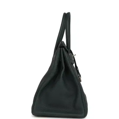 HERMÈS Pre-owned Hermes Birkin 35 Vert Rousseau Togo Palladium Hardware | Thumbnail 4 HERMÈS Pre-owned Hermes Birkin 35 Vert Rousseau Togo Palladium Hardware | Thumbnail 4