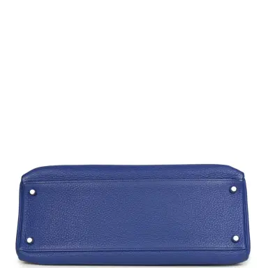 HERMÈS Pre-owned Hermes Kelly Retourne 35 Bleu Electric Togo Palladium Hardware | Thumbnail 6 HERMÈS Pre-owned Hermes Kelly Retourne 35 Bleu Electric Togo Palladium Hardware | Thumbnail 6