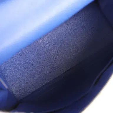 HERMÈS Pre-owned Hermes Kelly Retourne 35 Bleu Electric Togo Palladium Hardware | Thumbnail 8 HERMÈS Pre-owned Hermes Kelly Retourne 35 Bleu Electric Togo Palladium Hardware | Thumbnail 8