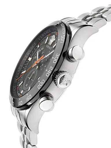 Versace Men's Hellenyium Chrono 44MM Bracelet Watch - Grey | Thumbnail 2 Versace Men's Hellenyium Chrono 44MM Bracelet Watch - Grey | Thumbnail 2