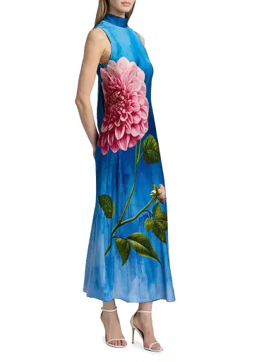 Elie Tahari Women's The Sonja Garden Escape Maxi Dress - Garden Escape | Thumbnail 4 Elie Tahari Women's The Sonja Garden Escape Maxi Dress - Garden Escape | Thumbnail 4