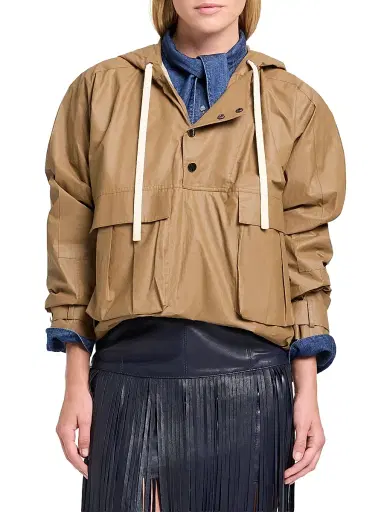 TWP Women's Rain Check Canvas Jacket - Ermine | Thumbnail 2 TWP Women's Rain Check Canvas Jacket - Ermine | Thumbnail 2
