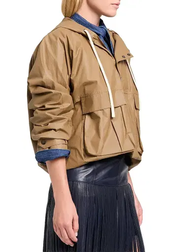 TWP Women's Rain Check Canvas Jacket - Ermine | Thumbnail 3 TWP Women's Rain Check Canvas Jacket - Ermine | Thumbnail 3