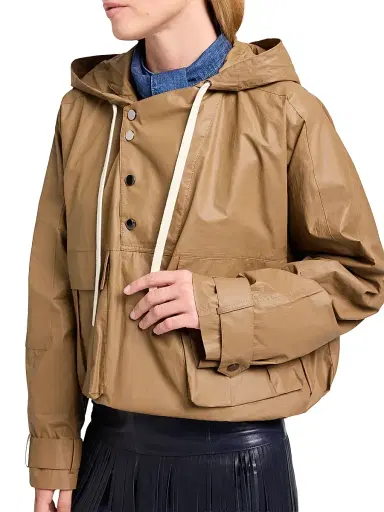 TWP Women's Rain Check Canvas Jacket - Ermine | Thumbnail 5 TWP Women's Rain Check Canvas Jacket - Ermine | Thumbnail 5