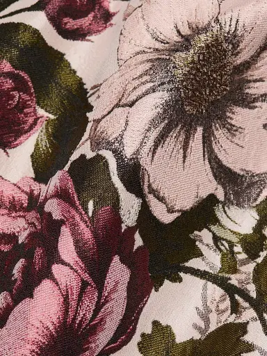 Milly Women's Lane Floral Jacquard Minidress - Pink Green | Thumbnail 7 Milly Women's Lane Floral Jacquard Minidress - Pink Green | Thumbnail 7