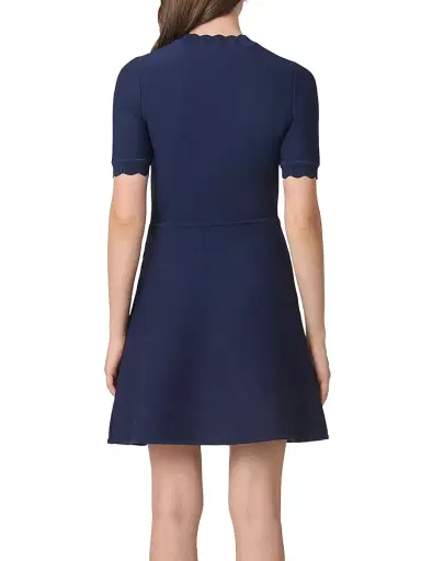 Shoshanna Women's Celeste Embellished A-Line Minidress - Navy | Thumbnail 3 Shoshanna Women's Celeste Embellished A-Line Minidress - Navy | Thumbnail 3