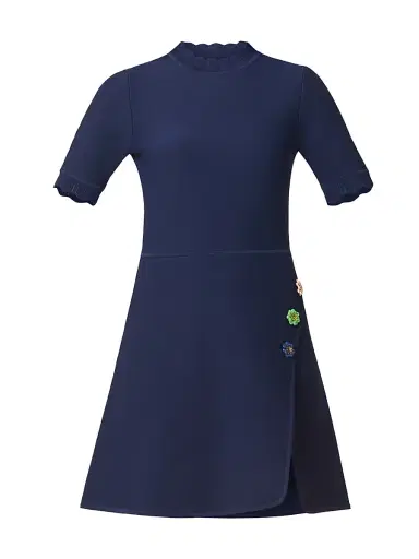 Shoshanna Women's Celeste Embellished A-Line Minidress - Navy | Thumbnail 1 Shoshanna Women's Celeste Embellished A-Line Minidress - Navy | Thumbnail 1