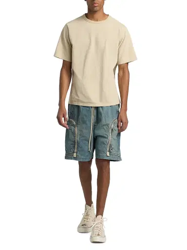 Rick Owens Men's Brad Cotton T-Shirt - Sand - Size XXL | Thumbnail 2 Rick Owens Men's Brad Cotton T-Shirt - Sand - Size XXL | Thumbnail 2