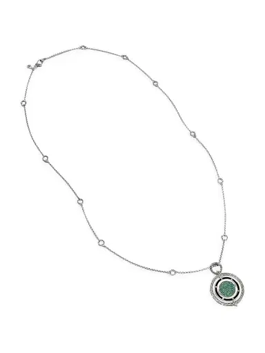John Hardy Women's Dot Moon Door Sterling Silver & Citrine Pendant Necklace - Silver | Thumbnail 1 John Hardy Women's Dot Moon Door Sterling Silver & Citrine Pendant Necklace - Silver | Thumbnail 1