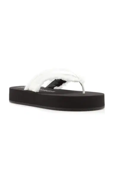 Balenciaga Silk-Trimmed Platform Flip Flop | Thumbnail 3 Balenciaga Silk-Trimmed Platform Flip Flop | Thumbnail 3
