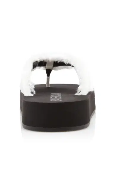 Balenciaga Silk-Trimmed Platform Flip Flop | Thumbnail 4 Balenciaga Silk-Trimmed Platform Flip Flop | Thumbnail 4