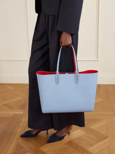 Christian Louboutin Cabata Large Studded Textured-leather Tote | Thumbnail 2 Christian Louboutin Cabata Large Studded Textured-leather Tote | Thumbnail 2