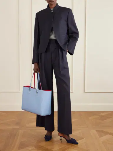 Christian Louboutin Cabata Large Studded Textured-leather Tote | Thumbnail 3 Christian Louboutin Cabata Large Studded Textured-leather Tote | Thumbnail 3