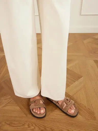 Tory Burch Ines Sport Suede Slides | Thumbnail 2 Tory Burch Ines Sport Suede Slides | Thumbnail 2
