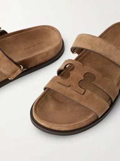 Tory Burch Ines Sport Suede Slides | Thumbnail 5 Tory Burch Ines Sport Suede Slides | Thumbnail 5