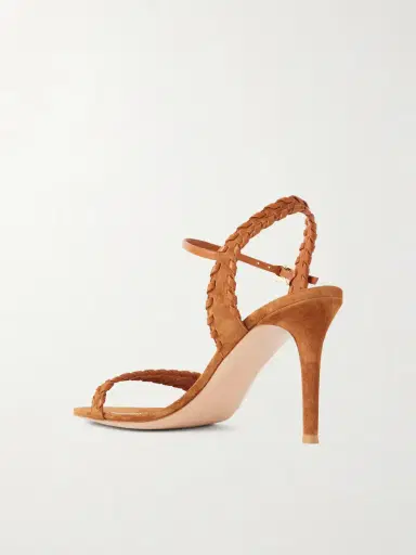 Gianvito Rossi 85 Whipstitched Leather-trimmed Suede Sandals | Thumbnail 3 Gianvito Rossi 85 Whipstitched Leather-trimmed Suede Sandals | Thumbnail 3