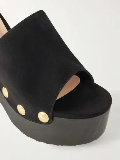 Gianvito Rossi Ardèa 60 Studded Suede Platform Wedge Mules | Thumbnail 5 Gianvito Rossi Ardèa 60 Studded Suede Platform Wedge Mules | Thumbnail 5