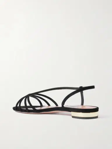 Aquazzura Talk To Me Suede Slingback Sandals | Thumbnail 3 Aquazzura Talk To Me Suede Slingback Sandals | Thumbnail 3