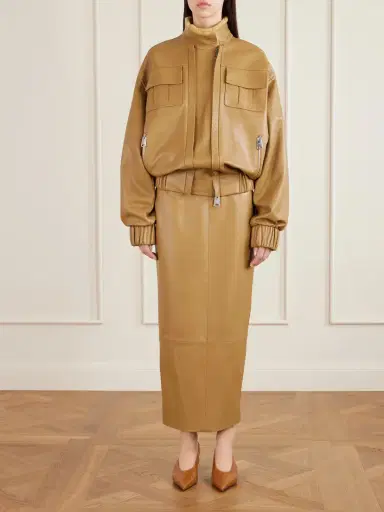 Khaite Malone Shearling Bomber Jacket | Thumbnail 2 Khaite Malone Shearling Bomber Jacket | Thumbnail 2
