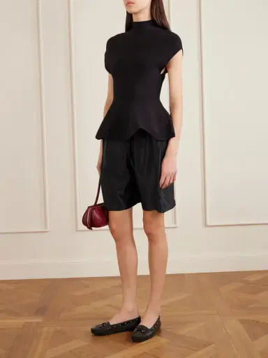 Khaite Rohe Satin Shorts | Thumbnail 2 Khaite Rohe Satin Shorts | Thumbnail 2