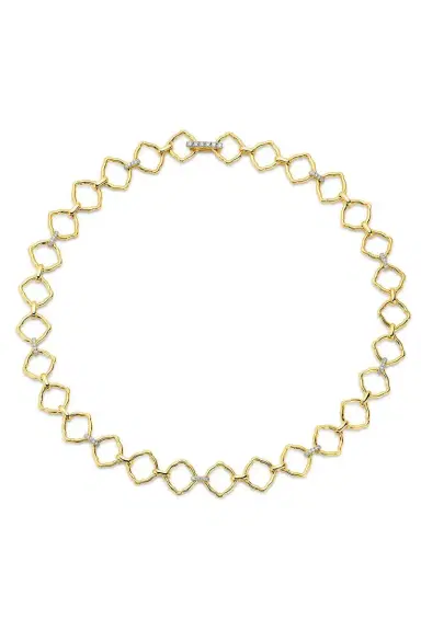 EDINA KISS Diamond Mosaic Motif Chain Neckalce | Thumbnail 1 EDINA KISS Diamond Mosaic Motif Chain Neckalce | Thumbnail 1