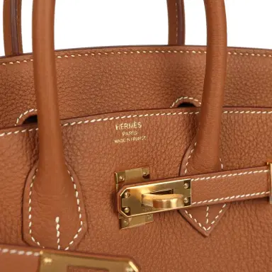 HERMÈS Hermes Birkin 25 Gold Togo Gold Hardware | Thumbnail 7 HERMÈS Hermes Birkin 25 Gold Togo Gold Hardware | Thumbnail 7