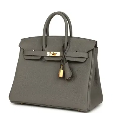 HERMÈS Hermes Birkin 25 Gris Meyer Togo Gold Hardware | Thumbnail 3 HERMÈS Hermes Birkin 25 Gris Meyer Togo Gold Hardware | Thumbnail 3