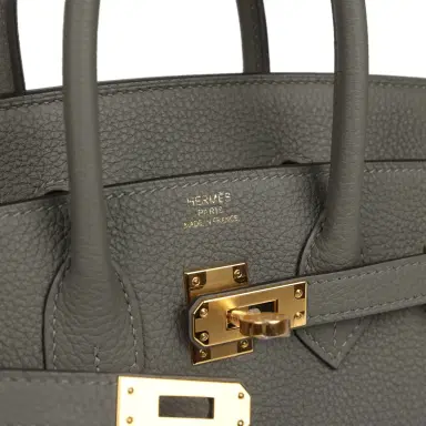 HERMÈS Hermes Birkin 25 Gris Meyer Togo Gold Hardware | Thumbnail 7 HERMÈS Hermes Birkin 25 Gris Meyer Togo Gold Hardware | Thumbnail 7