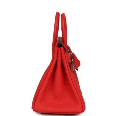 HERMÈS Hermes Birkin 25 Rouge de Coeur Togo Palladium Hardware | Thumbnail 4 HERMÈS Hermes Birkin 25 Rouge de Coeur Togo Palladium Hardware | Thumbnail 4