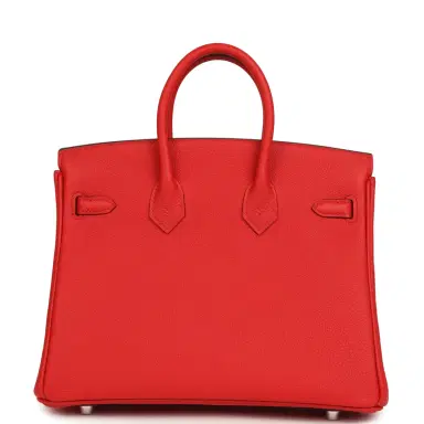 HERMÈS Hermes Birkin 25 Rouge de Coeur Togo Palladium Hardware | Thumbnail 5 HERMÈS Hermes Birkin 25 Rouge de Coeur Togo Palladium Hardware | Thumbnail 5