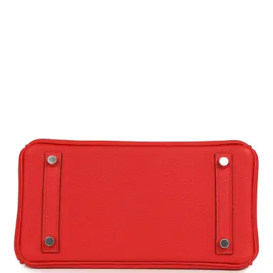 HERMÈS Hermes Birkin 25 Rouge de Coeur Togo Palladium Hardware | Thumbnail 6 HERMÈS Hermes Birkin 25 Rouge de Coeur Togo Palladium Hardware | Thumbnail 6