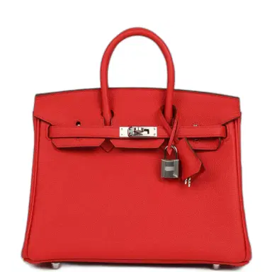 HERMÈS Hermes Birkin 25 Rouge de Coeur Togo Palladium Hardware | Thumbnail 1 HERMÈS Hermes Birkin 25 Rouge de Coeur Togo Palladium Hardware | Thumbnail 1
