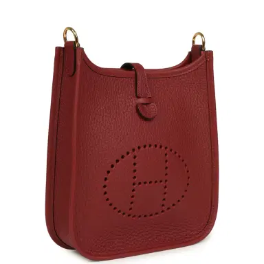 HERMÈS Hermes Evelyne TPM Rouge H Clemence Gold Hardware | Thumbnail 2 HERMÈS Hermes Evelyne TPM Rouge H Clemence Gold Hardware | Thumbnail 2