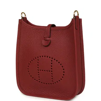 HERMÈS Hermes Evelyne TPM Rouge H Clemence Gold Hardware | Thumbnail 3 HERMÈS Hermes Evelyne TPM Rouge H Clemence Gold Hardware | Thumbnail 3