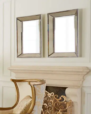 Katherine Noble by BMC Beaded Wall Mirror, 24"W | Thumbnail 2 Katherine Noble by BMC Beaded Wall Mirror, 24"W | Thumbnail 2