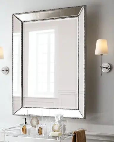 Katherine Noble by BMC Beaded Wall Mirror, 26"W | Thumbnail 3 Katherine Noble by BMC Beaded Wall Mirror, 26"W | Thumbnail 3