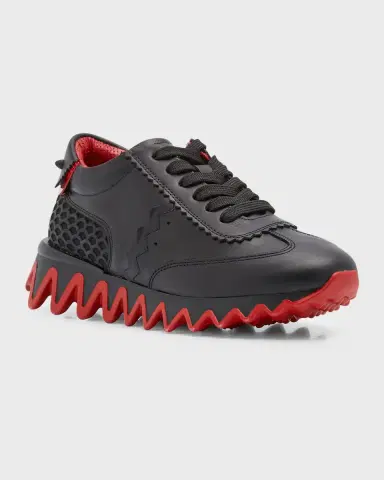Christian Louboutin Kid's Loubishark Leather Sneakers, Toddler/Kids | Thumbnail 3 Christian Louboutin Kid's Loubishark Leather Sneakers, Toddler/Kids | Thumbnail 3