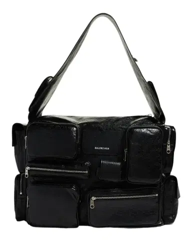Balenciaga Men 's Superbusy Leather Multi-Pocket Sling Bag, Large | Thumbnail 1 Balenciaga Men 's Superbusy Leather Multi-Pocket Sling Bag, Large | Thumbnail 1